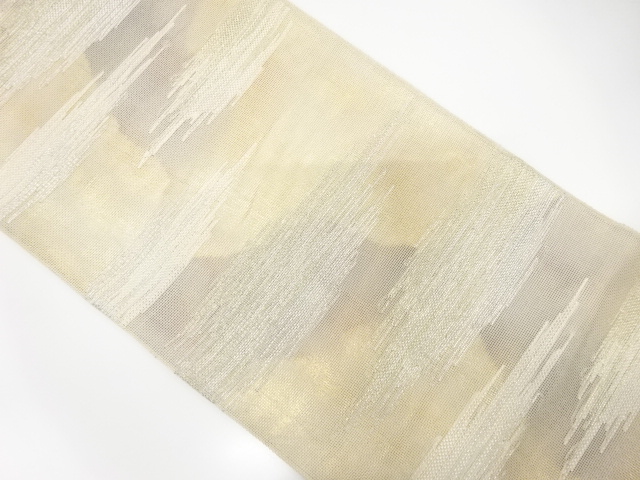 紗 霞模様織出し袋帯